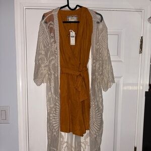 Anthropologie Do Everything In Love Lace Kimono
